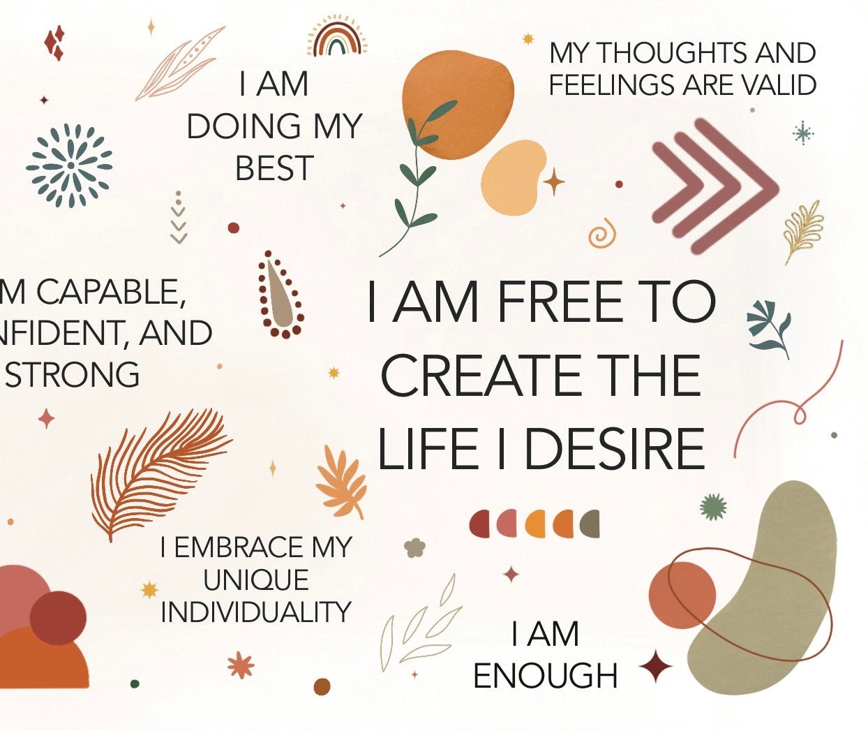 Free spirit daily affirmation mug | Drinkware