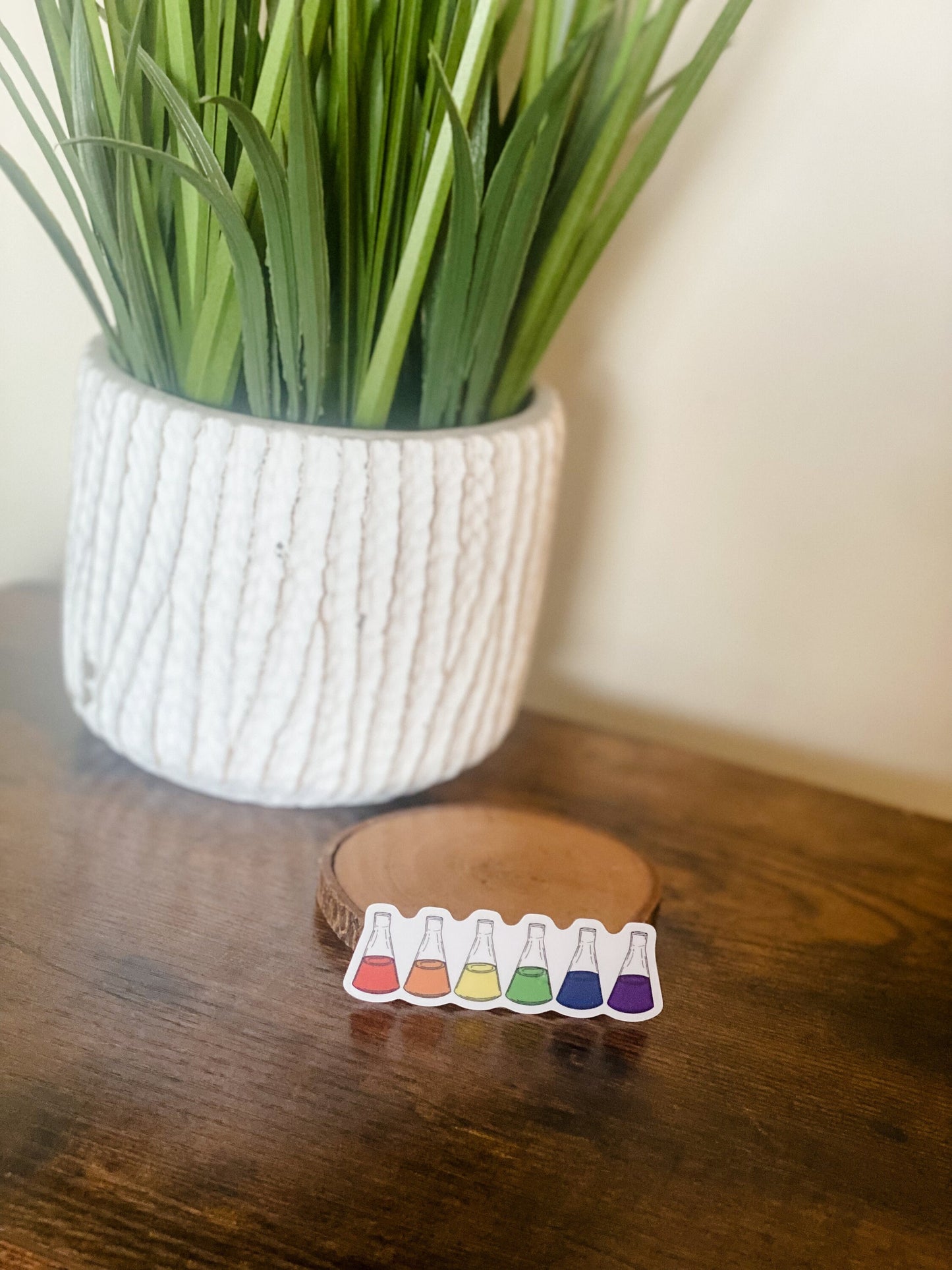 Rainbow Erlenmeyer Flasks | Sticker