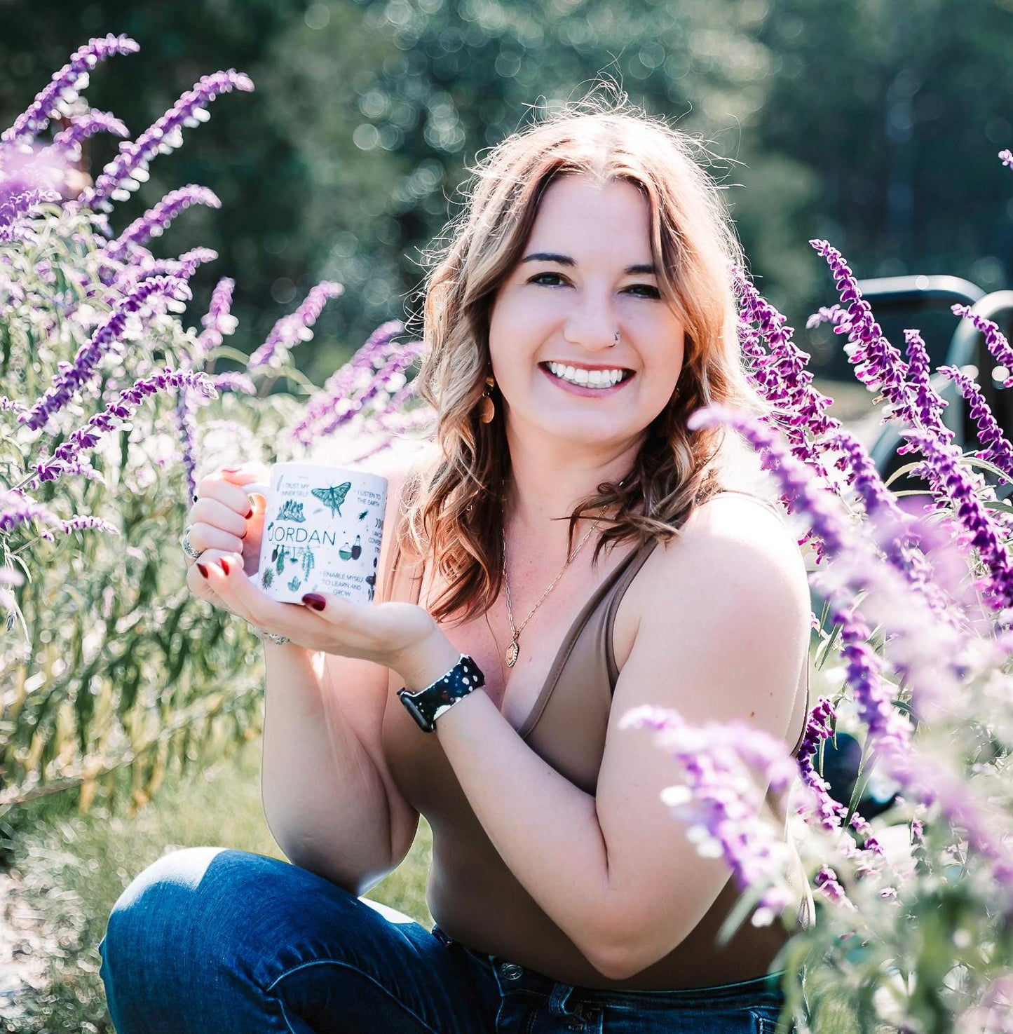 Nature-inspired daily affirmation mug | Drinkware