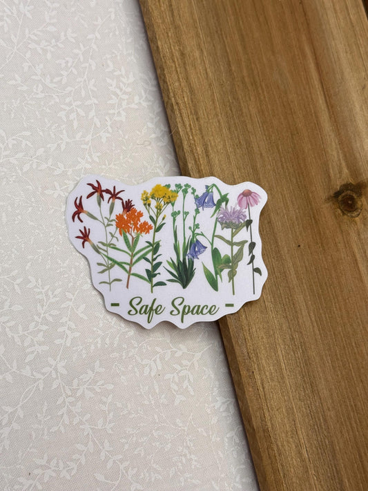 Safe space wildflower | Sticker
