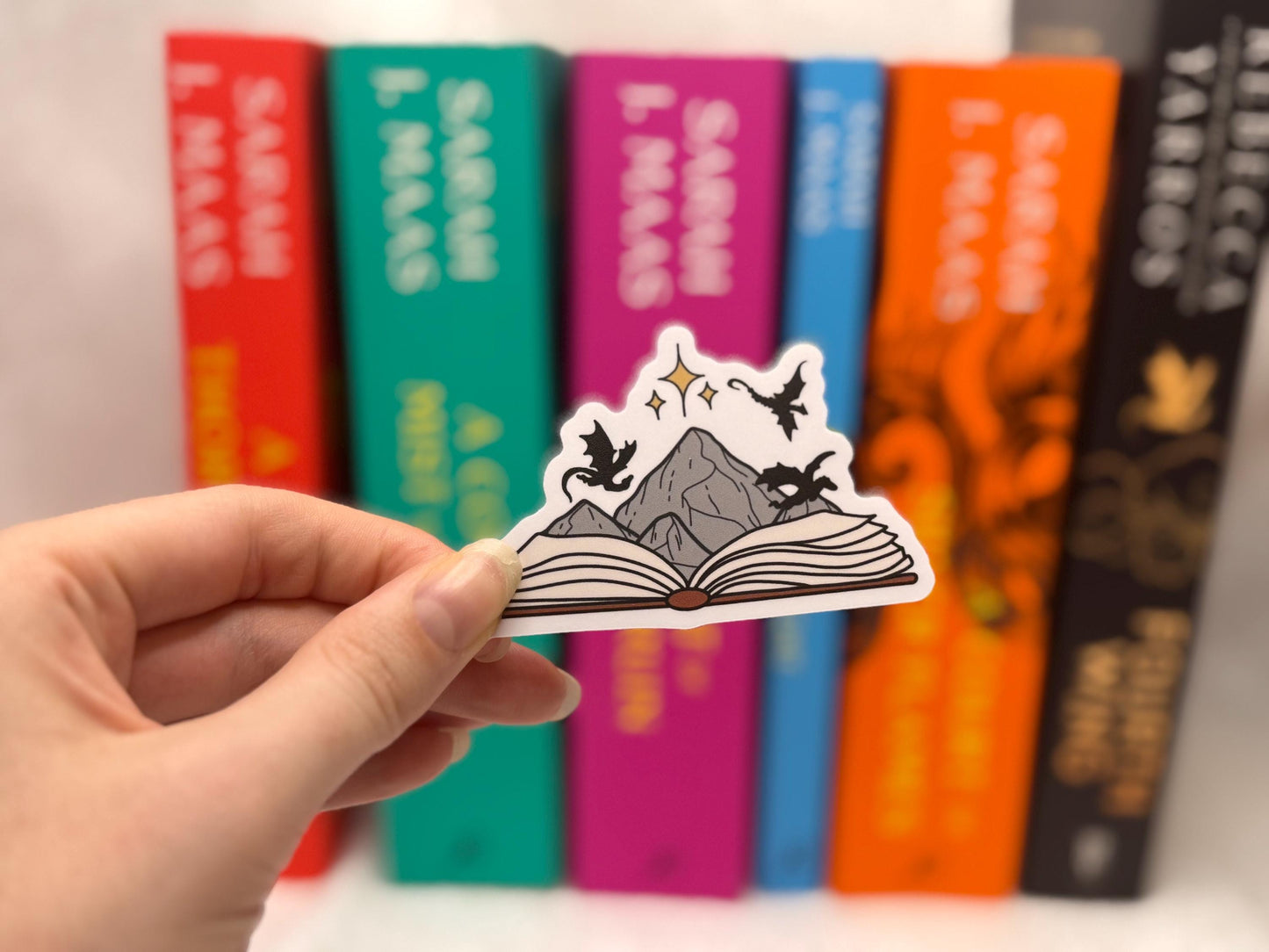 Fantasy open book sticker | Sticker
