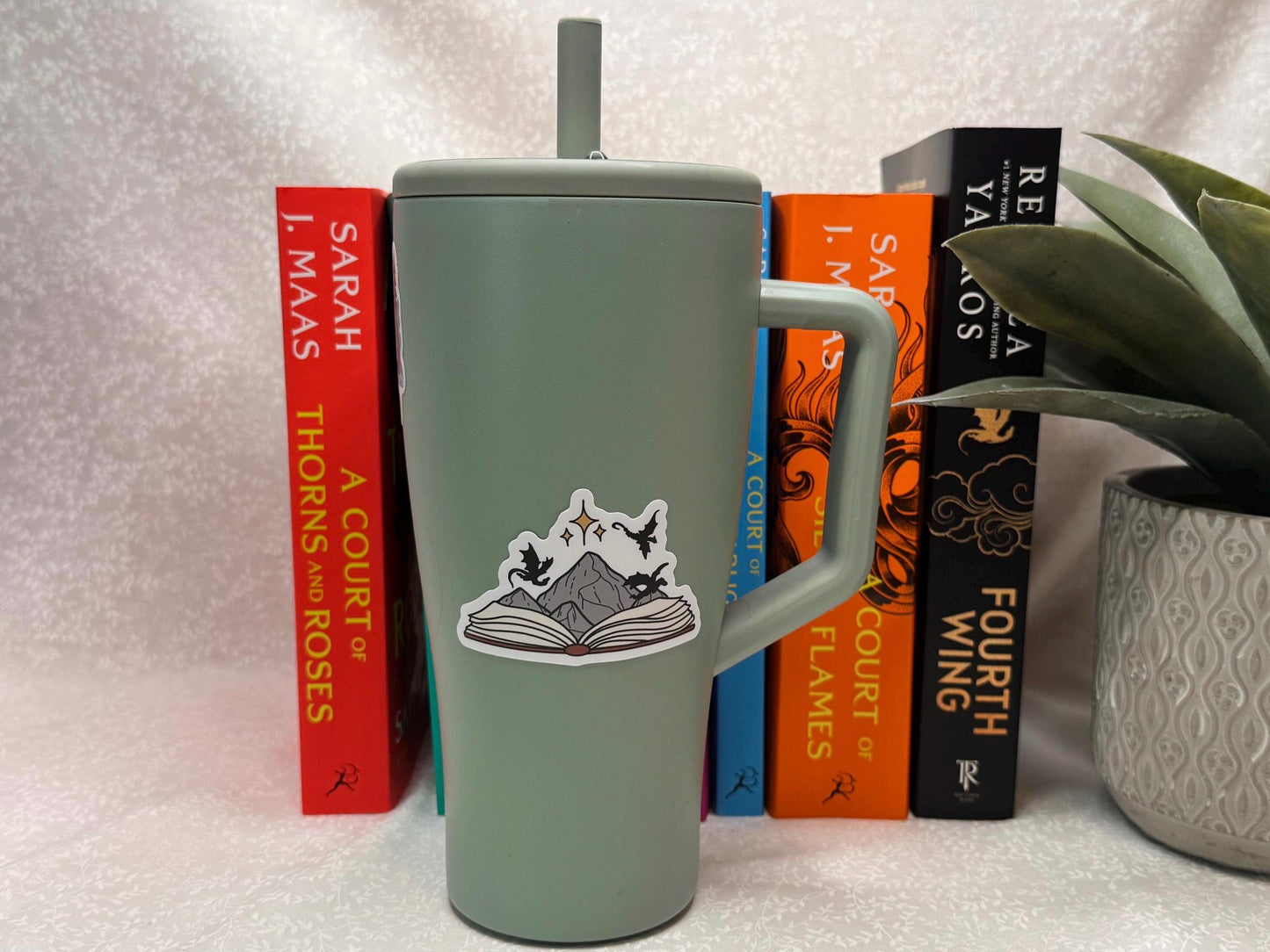 Fantasy open book sticker | Sticker