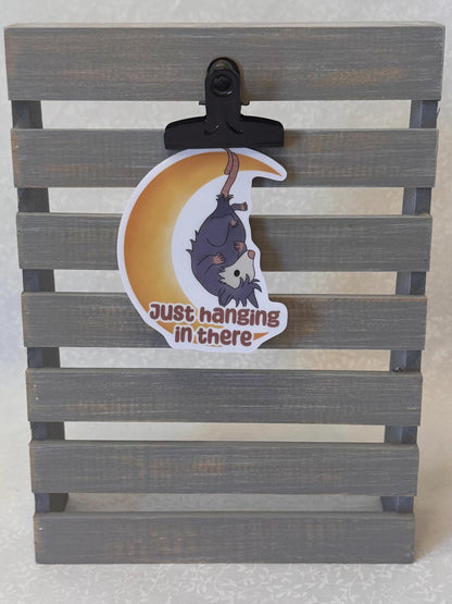 Just hanging in there - Opossum | Sticker