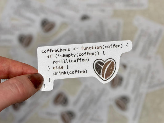 Coffee Check Function | Sticker