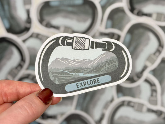 Explore carabiner | Sticker