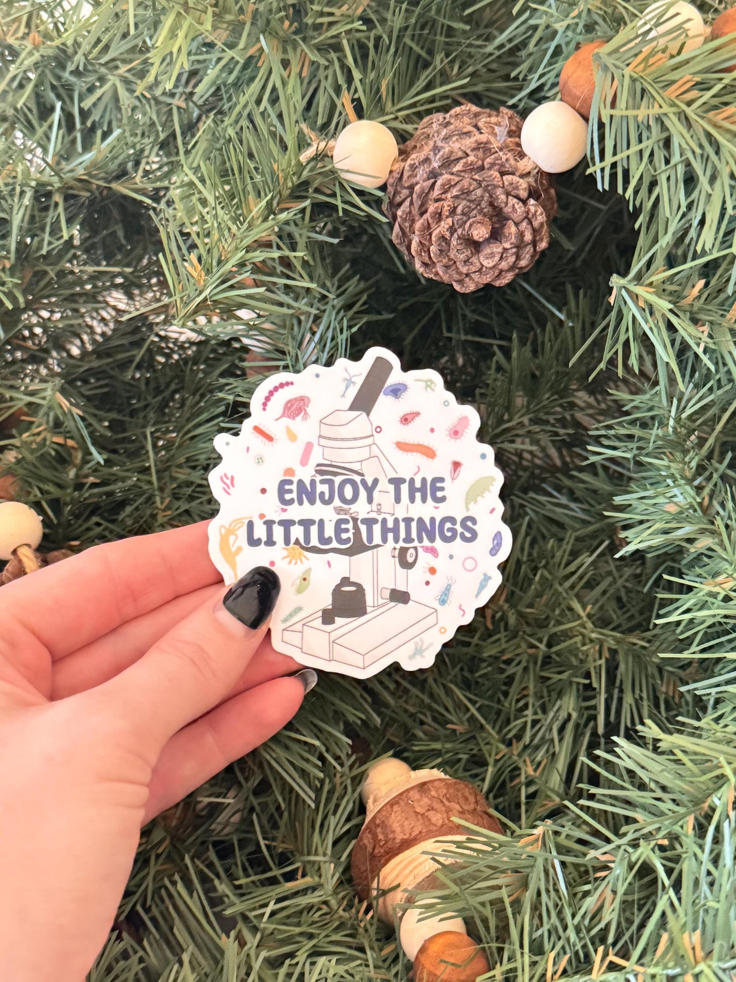 Microscope - Enjoy the little things | Sticker