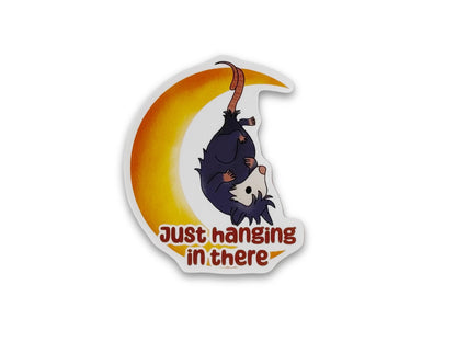 Just hanging in there - Opossum | Sticker