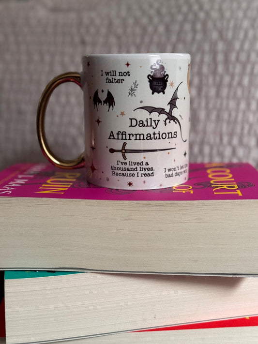 Bookish affirmation mug | Drinkware