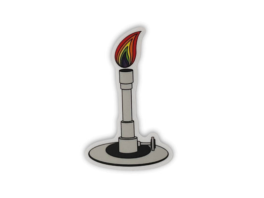 Rainbow Bunsen Burner | Sticker