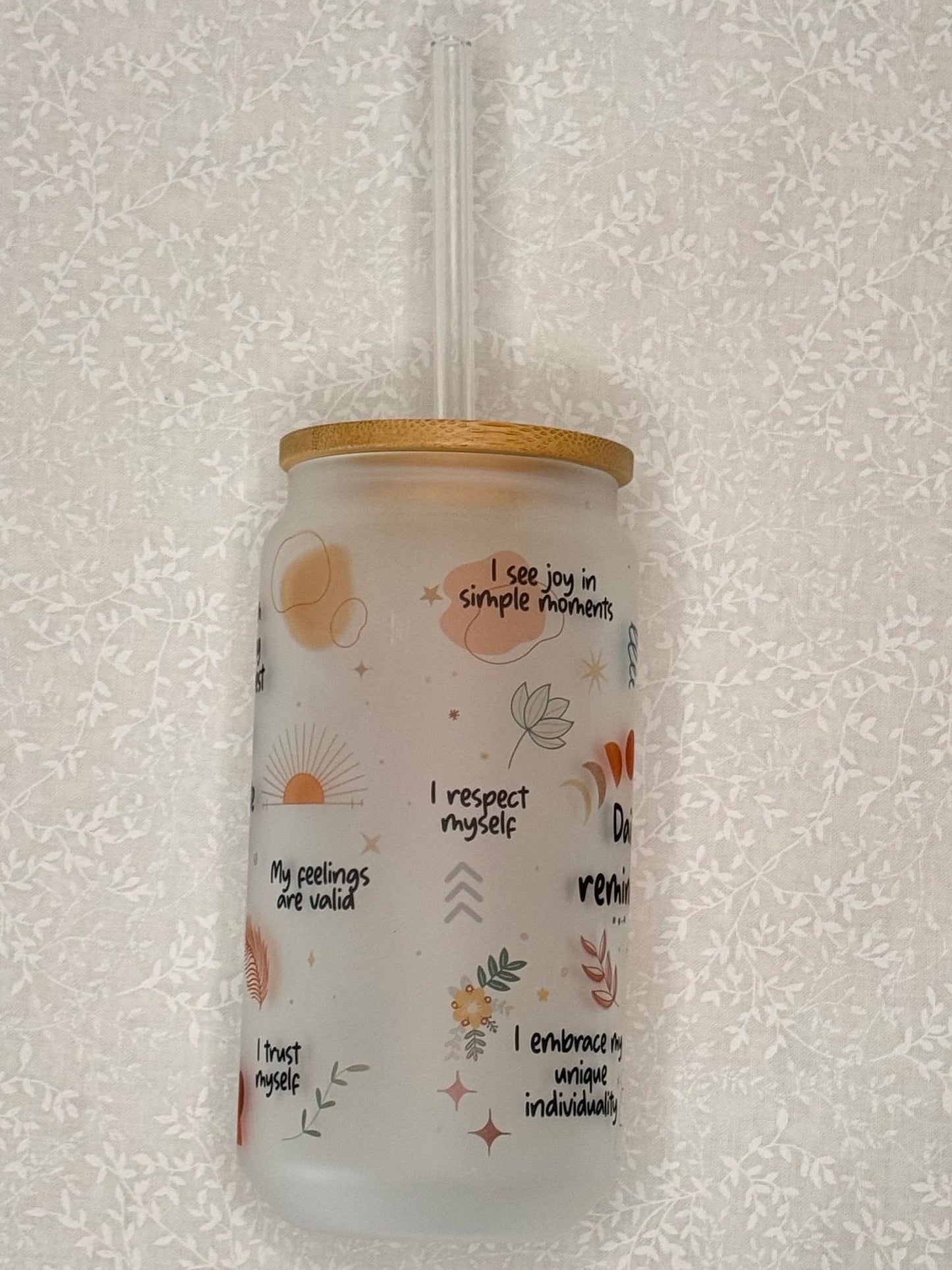 Daily affirmation tumbler