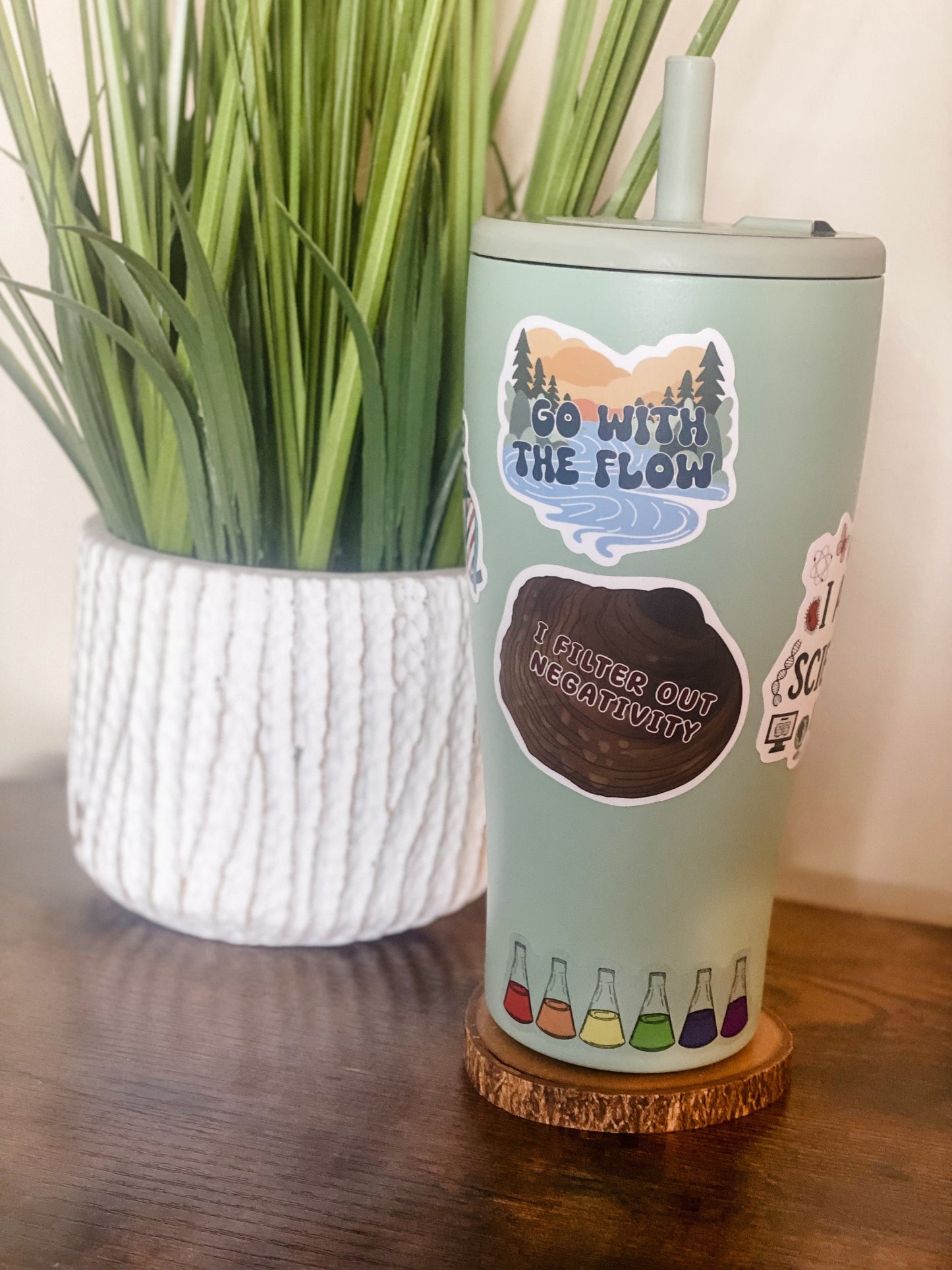 Rainbow Erlenmeyer flask | Sticker