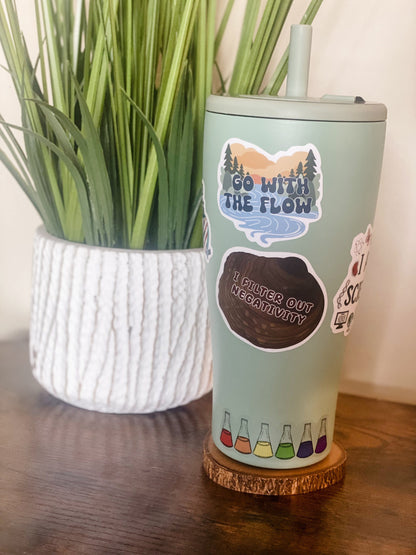 Rainbow Erlenmeyer flask | Sticker