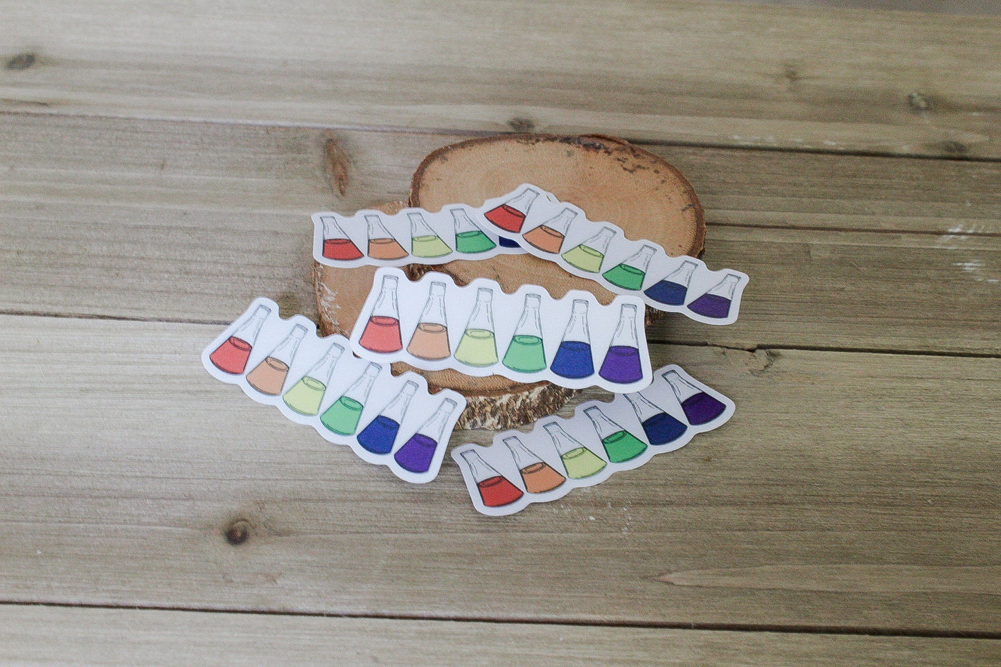 Rainbow Erlenmeyer flask | Sticker
