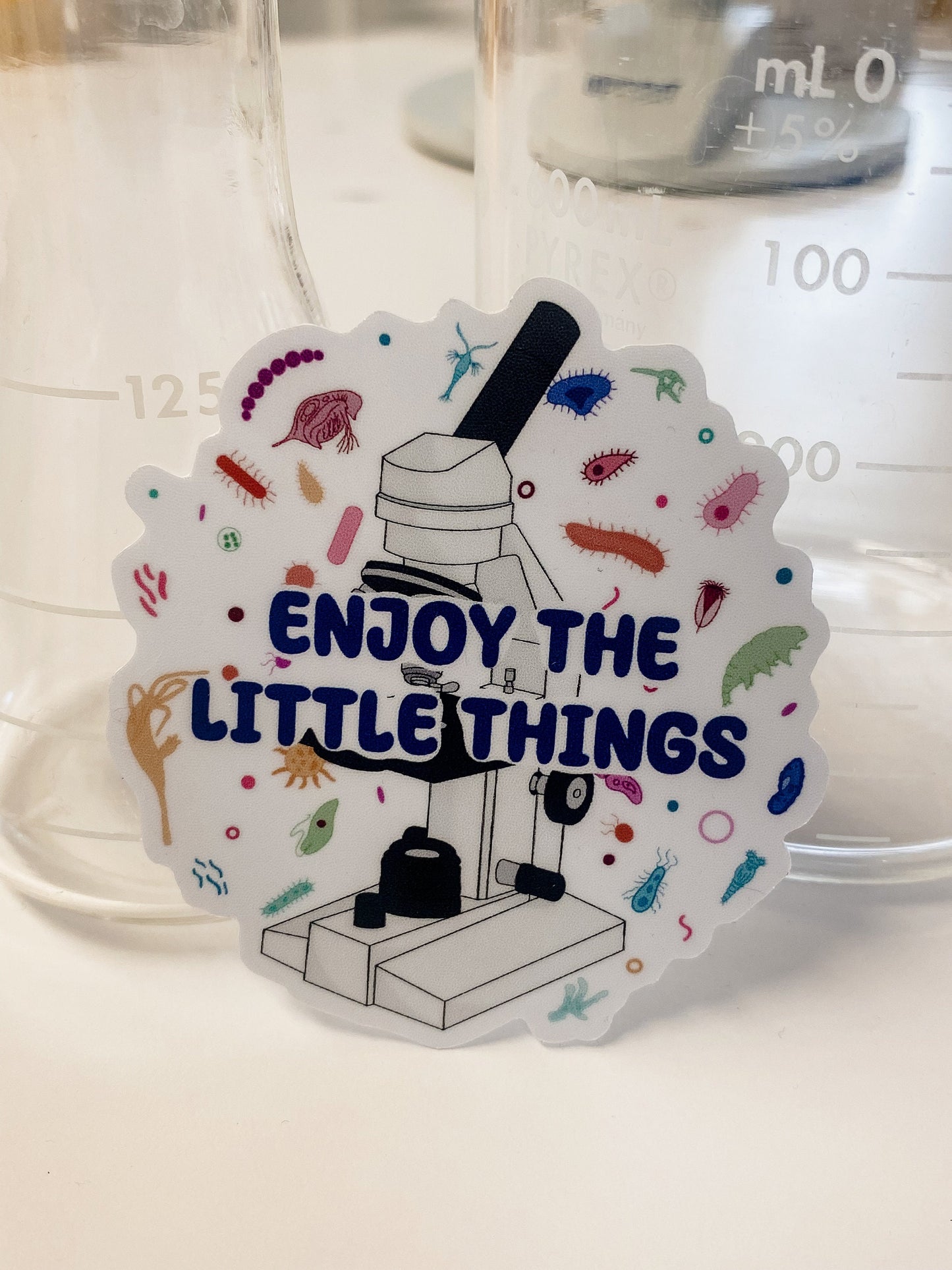 Microscope - Enjoy the little things | Sticker