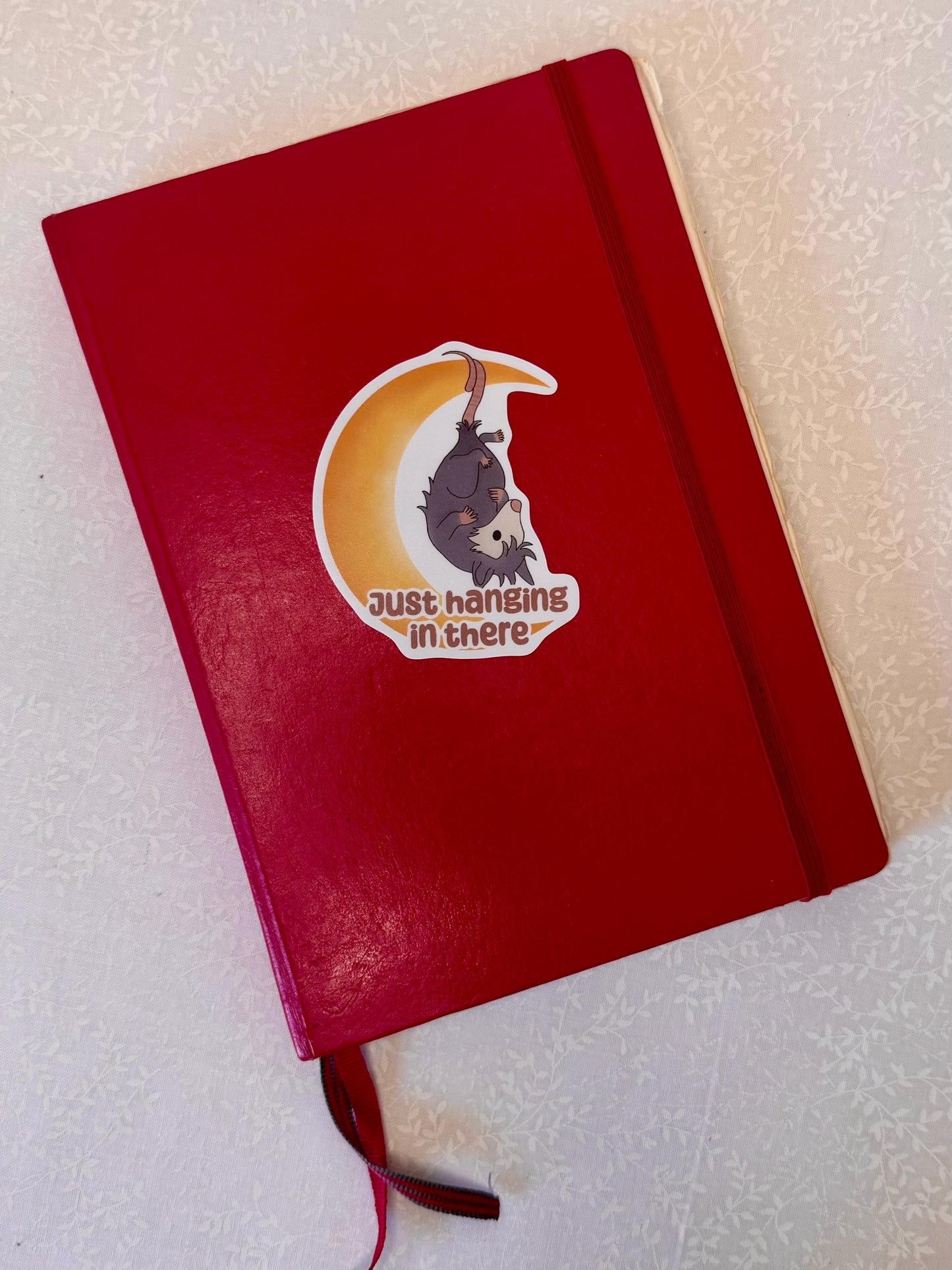 Just hanging in there - Opossum | Sticker