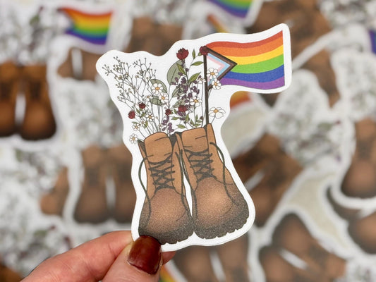 Pride Hiking boots | Sticker