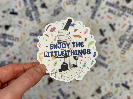 Microscope - Enjoy the little things | Sticker