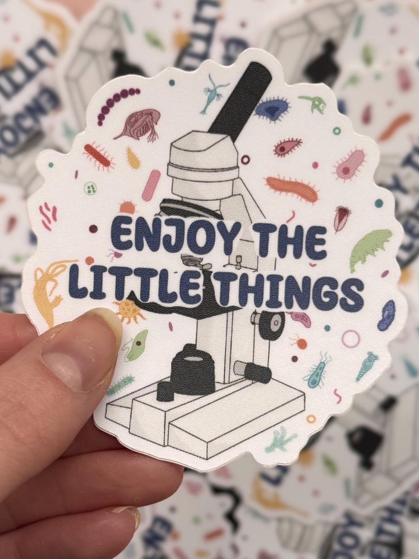 Microscope - Enjoy the little things | Sticker