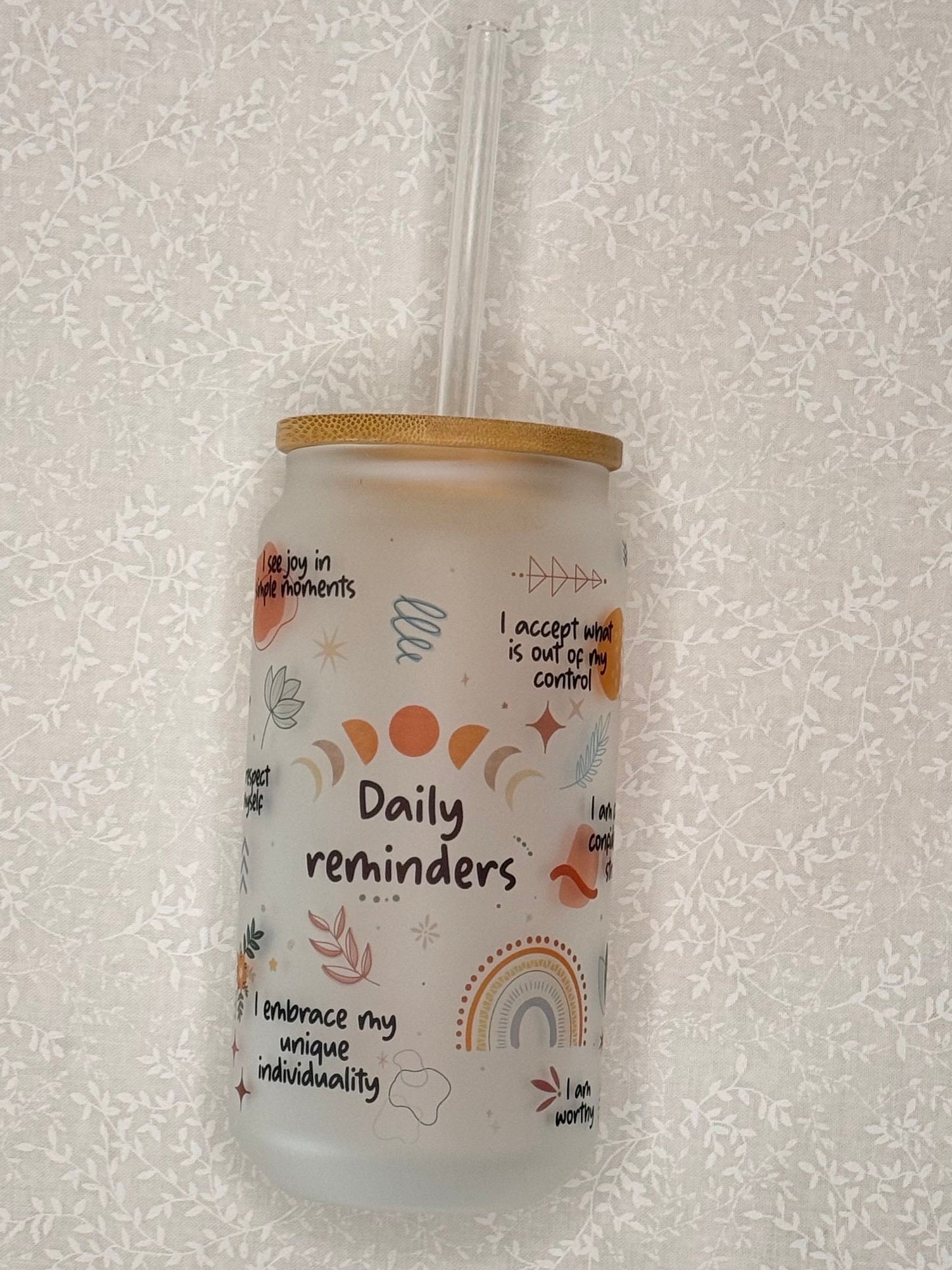 Daily affirmation tumbler