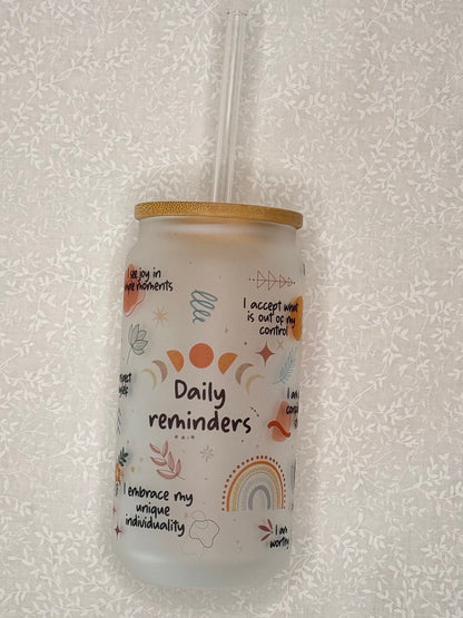 Daily affirmation tumbler