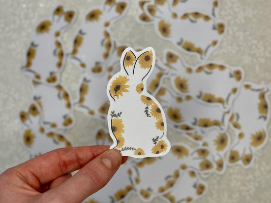 Sunflower bunny | Sticker