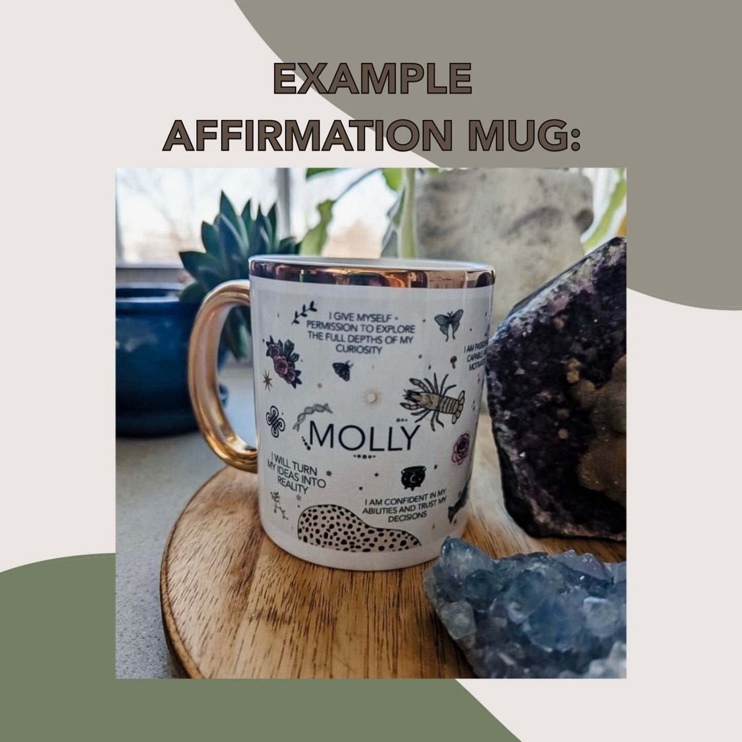 Morning custom affirmation mug