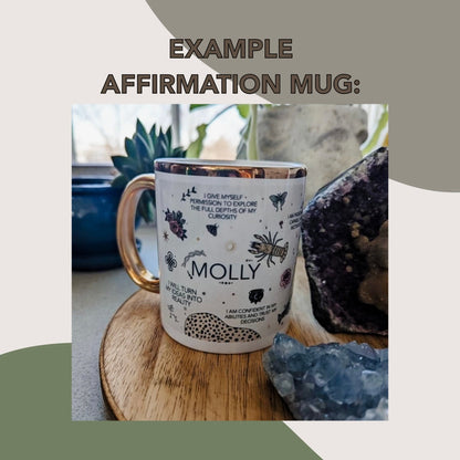 Morning custom affirmation mug
