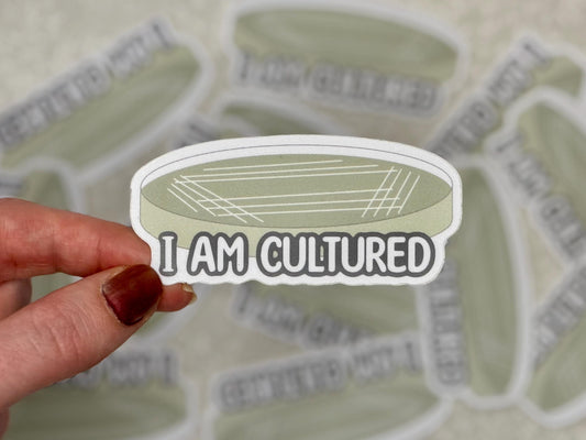 I am cultured | Sticker