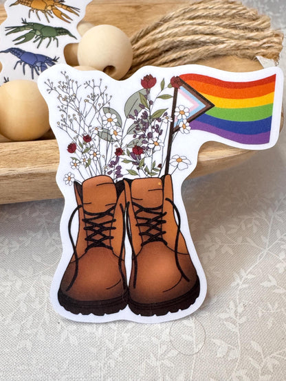 Pride Hiking boots | Sticker